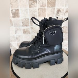 Monolith prada combat boots